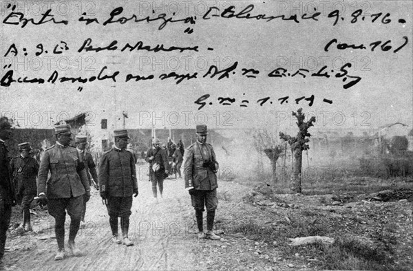 Emanuele Filiberto di Savoia enters Gorizia on 9 August 1916