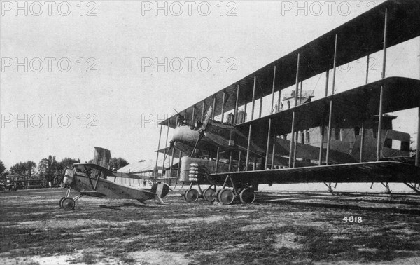 The Dwarf, fighter Nieuport, the giant, Caproni bomber