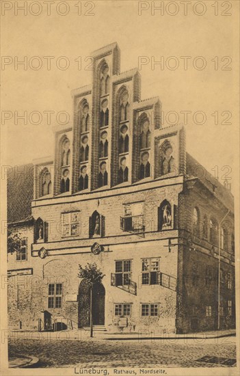 North Side Of The Town Hall In Lüneburg