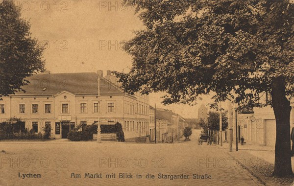 Market Place And View Of Stargarder Straße In Lychen