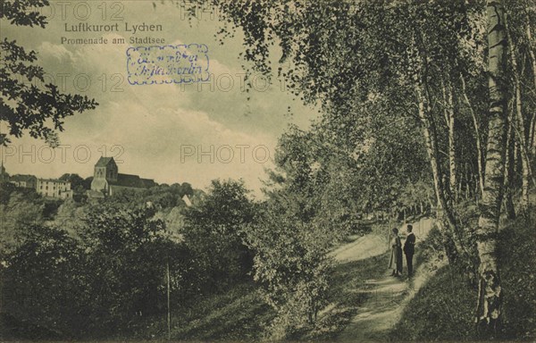 Promenade At The City Lake In The Climatic Health Resort Of Lychen