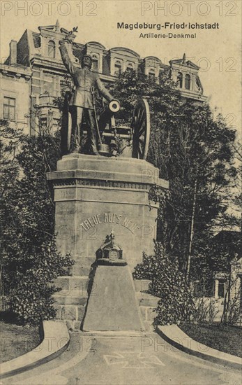 Artillery Monument In Magdeburg Friedrichstadt