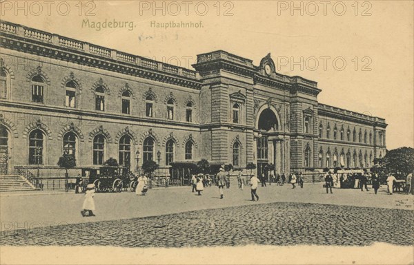 Main Train Station In Magdeburg