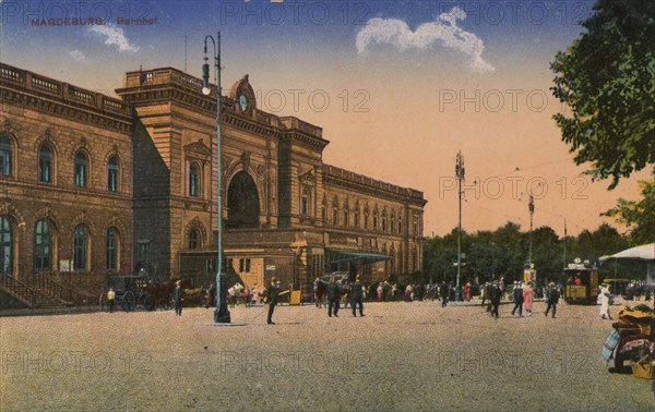 Main Train Station In Magdeburg