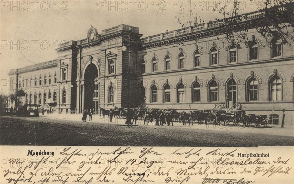 Main Train Station In Magdeburg