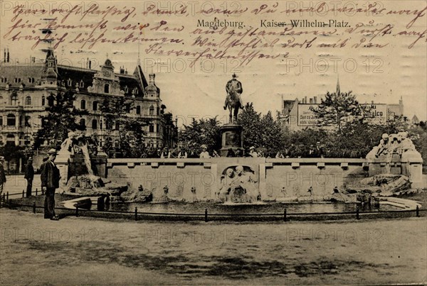 Kaiser Wilhelm Monument In Magdeburg