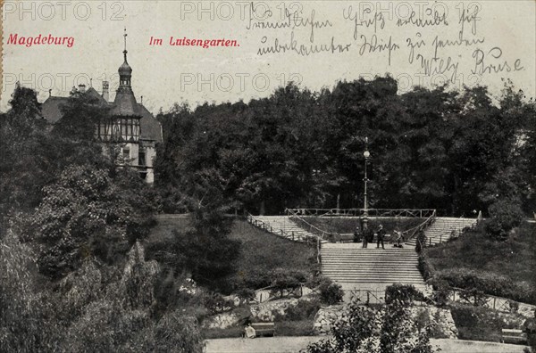 Queen Luise Garden In Magdeburg