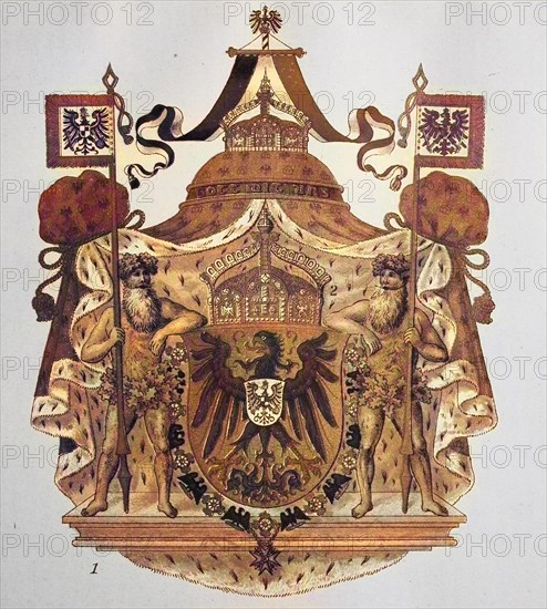 Emperor'S Coat Of Arms And Crown Of German Emperors