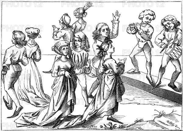 Step Dance Or Drag Dance In The 14Th Century