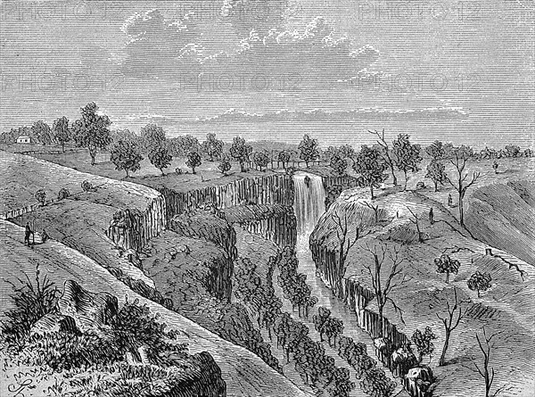 The Lal Lal Falls Near Ballarat In The British Colony Of Victoria