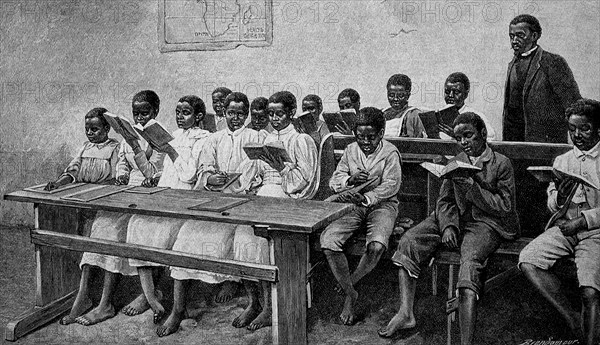 Children In A School In South Africa In 1899