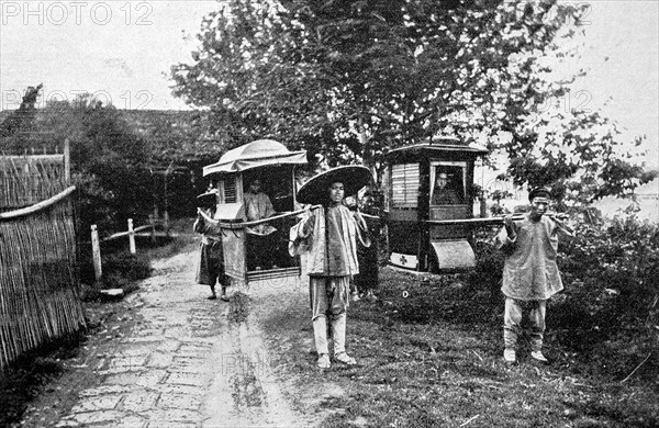 Sedan Bearers In China