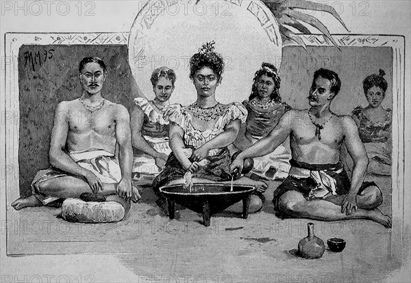 Preparation Of Kava-Kava Or Kawa-Kawa