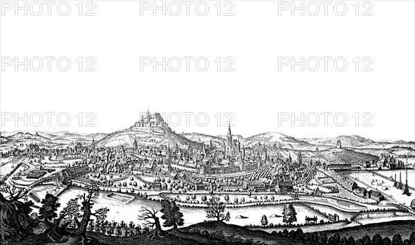 City And Veste Coburg In The Middle Ages