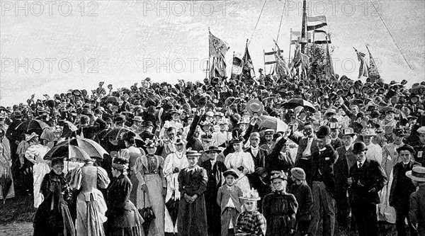 The Laying Of The Foundation Stone Of The Bismarck Tower On The Knivsberg