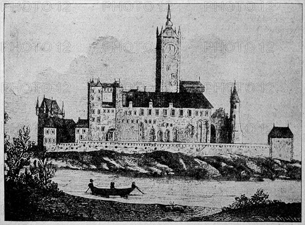 The Imperial Palace At Kaiserswerth On The Rhine Before Its Destruction By The French In 1794