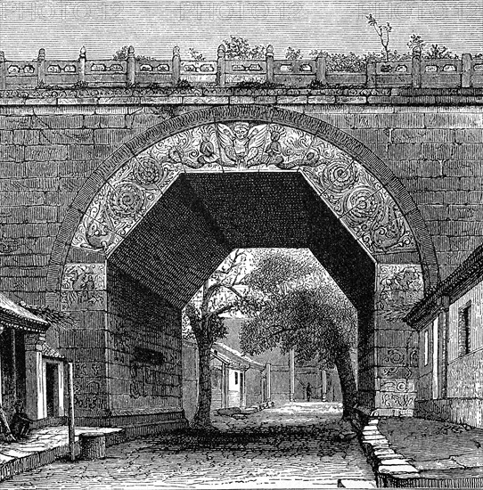 Archway Of The Great Wall Of China At The Nankan Pass