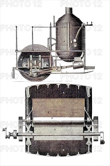 Construction Drawings Of The Steam Traction Engine By Simon Stevens