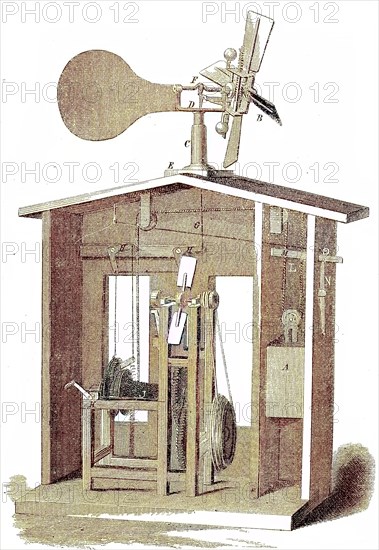 Apparatus For Using Accumulated Wind Power As Engine By Ferdinand Redtenbacher