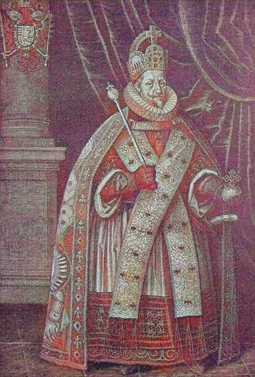 Ferdinand Ii Wears The Coronation Robe