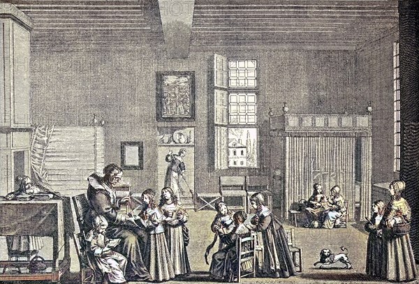 Girls' School In The 17Th Century