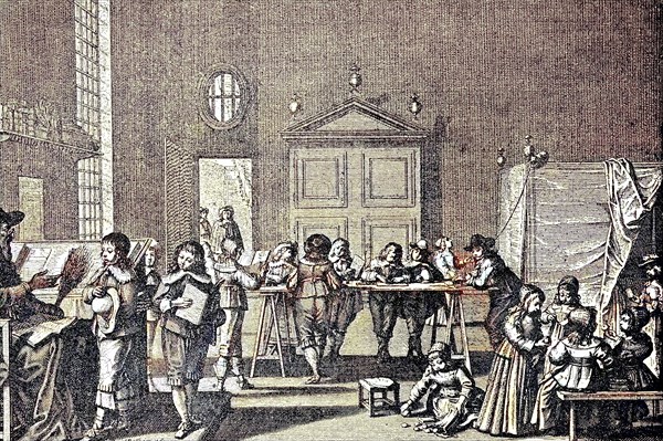 School Of Boys In The 17Th Century