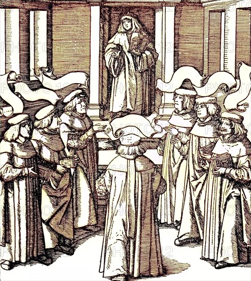 Maximilian I. In Disputation With The Representatives Of The Seven Free Guilds / Maximilian I. In Disputation With The Representatives Of The Seven Free Guilds