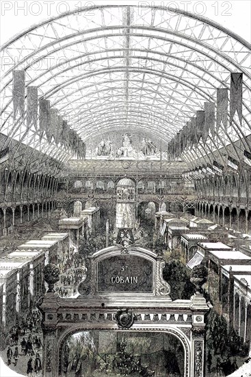 The Interior Of The Transept Of The Industrial Palace