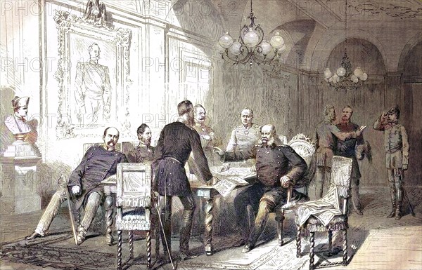 Military Council In The Prefecture Building At Versailles