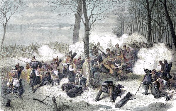 Defense Of Le Bourget Against The Battle Of The French Marines In Battle On December 21St