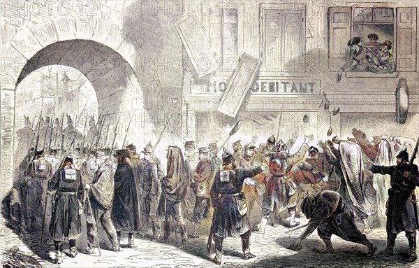 Departure Of French Prisoner Of War From Sedan On 2 September