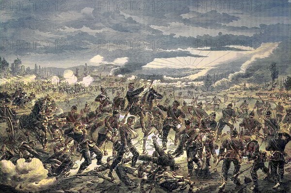 The Prussian 1St Division In Battle At Pange On 14Th August