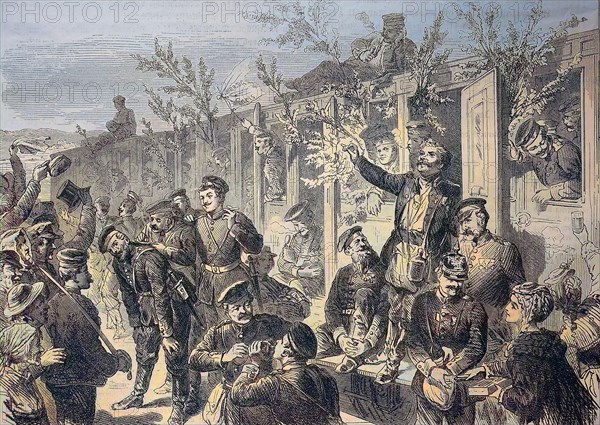 Arrival Of The 17Th Infantry Regiment At The Water Station Of Dusseldorf