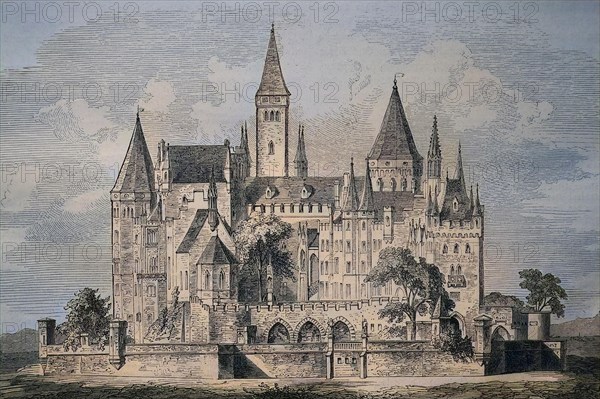 The Castle Hohenzollern In The Principality Hohenzollern-Hechingen
