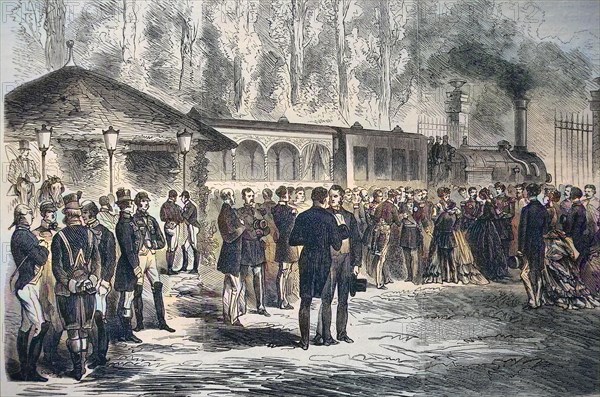 Departure Of Emperor Napoleon Iii. And The Imperial Prince Of Saint-Cloud On July 28