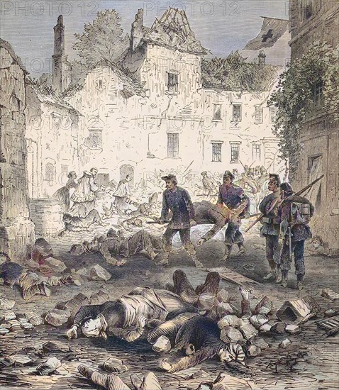 Dead And Wounded Persons After The Spurting Of The Powder Tower In The City Of Laon On The 9Th Of September
