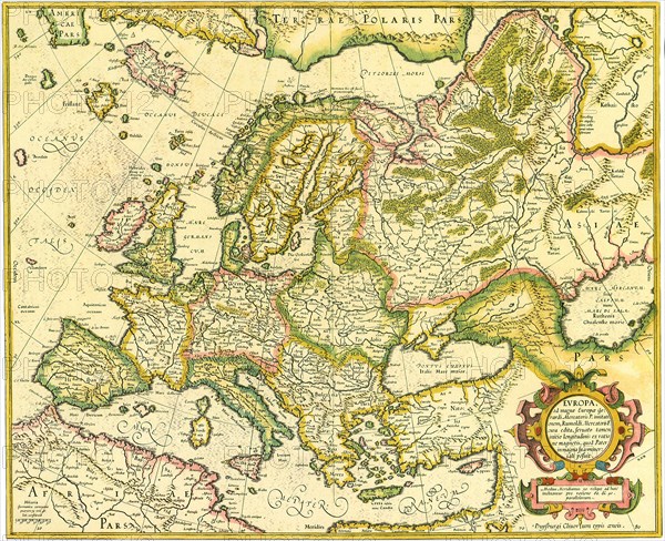 Map of Europe 1623