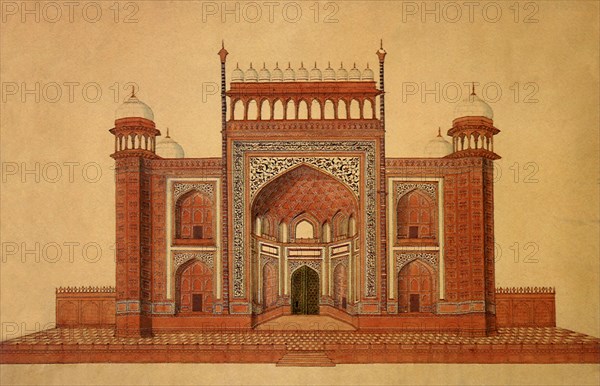 Taj Mahal Entrance 1820