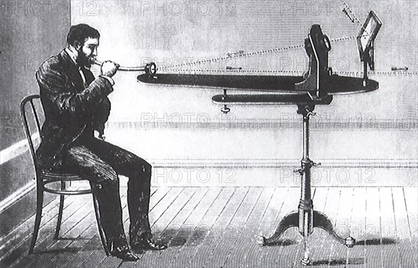 Alexander Graham Bell Experimenting