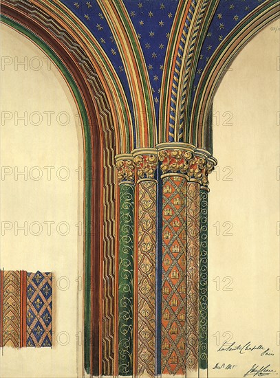 Polychromed Columns