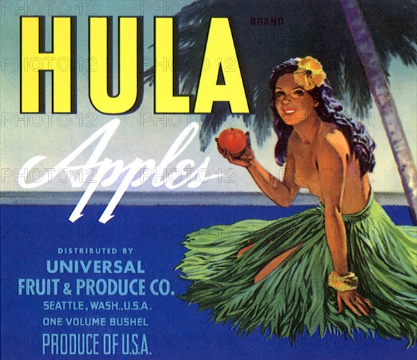 Hawaiian Girl and Fruit.