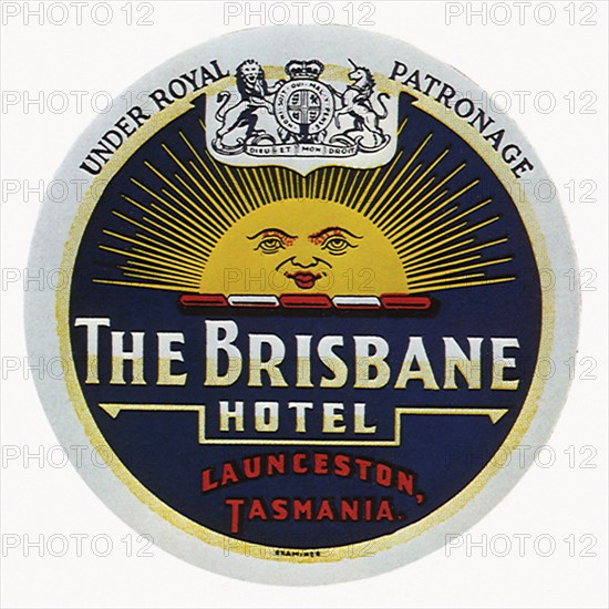 Brisbane Hotel Label.