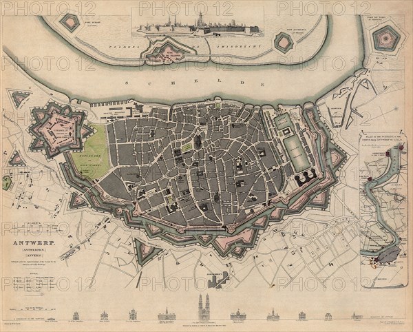 Map of Antwerp.
