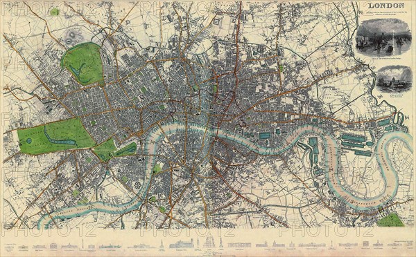 Map of London.