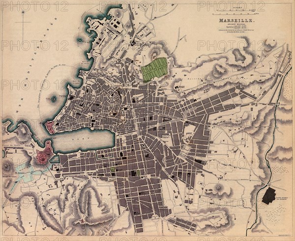 Map of Marseille.
