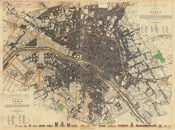 Map of Paris.
