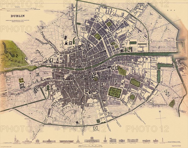 Map of Dublin.