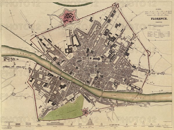 Map of Florence.