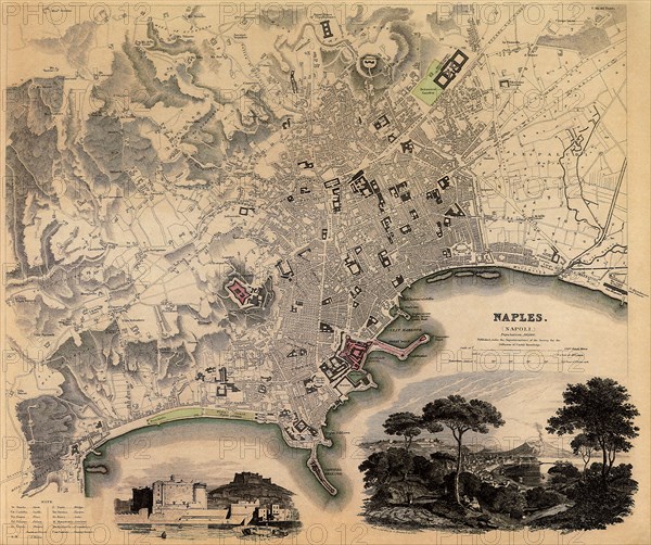 Map of Naples.