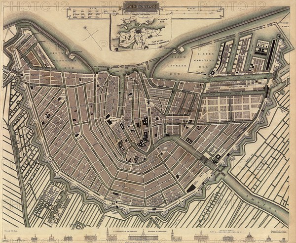 Map of Amsterdam.